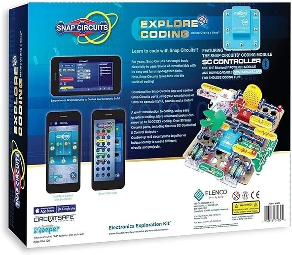 Snap Circuits Kodlamayı Keşfedin, STEM Yapım Oyuncağı