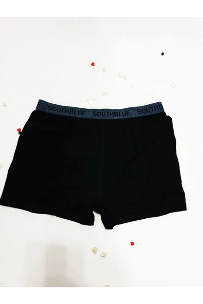KEMSON Pamuklu Yüksek Likralı Erkek Boxer Siyah ve Gri 3 Adet Gönderilmektedir - 4
