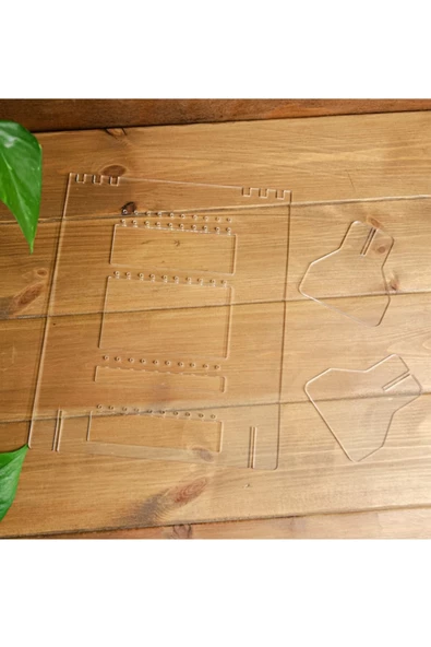 KEMSON Pleksi Kolye Küpe Organizeri,çok Şık Takı Standı,kolye Standı,teşir Standı,hal Hal Organizeri - 5