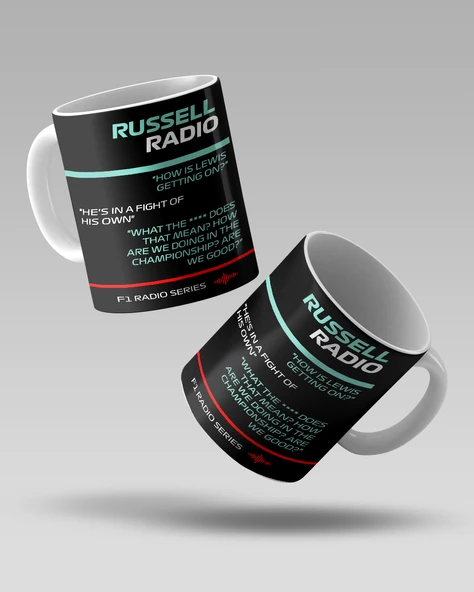 George Russel F1 Radio Serisi Kupa Bardak - 2