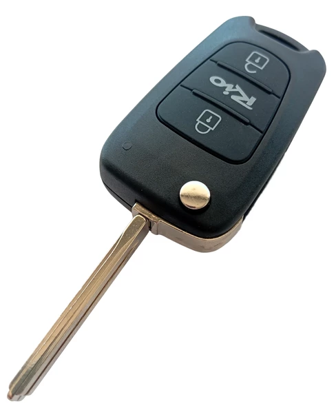 Kia Rio Uyumlu Anahtar Kabı Kumanda Kabı Oto Anahtarlık Vidalı Logolu - Resim 3