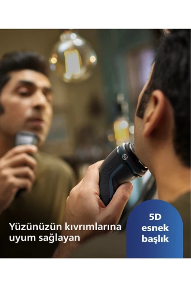 PHİLİPS 3000 Serisi Tıraş Makinesi S3144/00,Sinekkaydı Tıraş,Islak Ve Kuru Kullanım,Hassas Düzeltici - 3