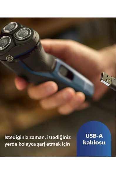 PHİLİPS 3000 Serisi Tıraş Makinesi S3144/00,Sinekkaydı Tıraş,Islak Ve Kuru Kullanım,Hassas Düzeltici - 8
