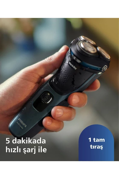 PHİLİPS 3000 Serisi Tıraş Makinesi S3144/00,Sinekkaydı Tıraş,Islak Ve Kuru Kullanım,Hassas Düzeltici - 7