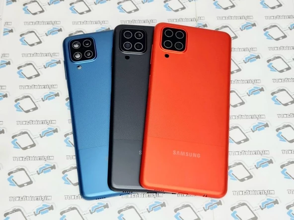 Samsung Galaxy A12 Kasa Arka Pil Batarya Kapağı (Yan Tuşlar)