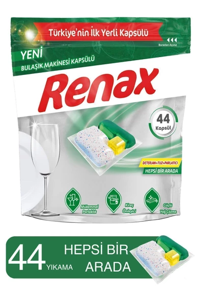 RENAX BULAŞIK MAKİNASI KAPSÜLÜ 44 Lü