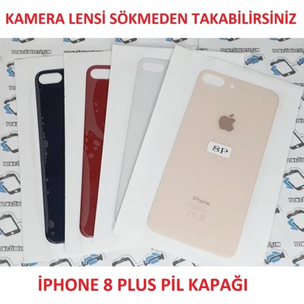 İphone 8 PLUS Arka Pil Batarya Kapağı (CAM)