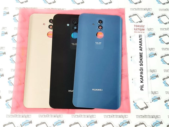 Huawei Mate 20 Lite Arka Pil Batarya Kapağı (Kamera Lensli CAM)
