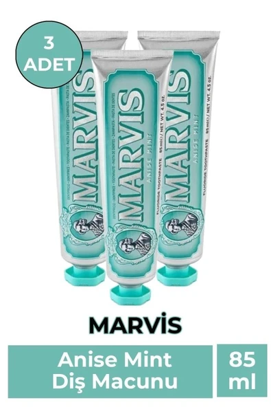 Marvis Anise Mint Dis Macunu 85 Ml 3 Adet