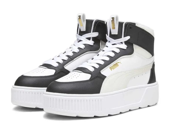 Puma Karmen Rebelle MID Siyah Beyaz Günlük Spor Ayakkabısı
