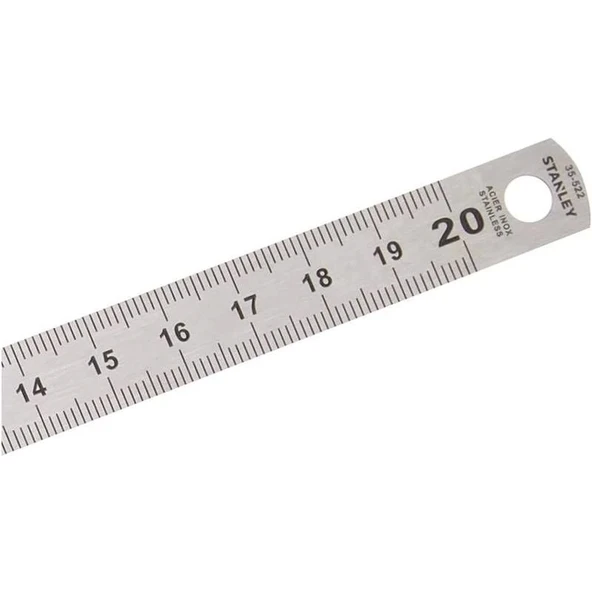 Stanley 1-35-522 200mm x 13mm Paslanmaz Esnek Çelik Cetvel - Resim 4