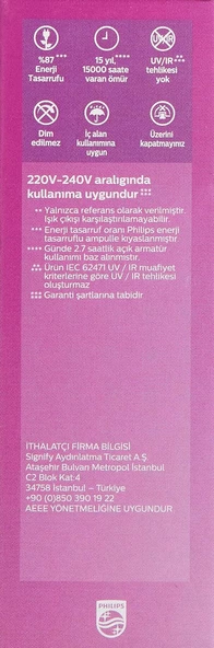 Philips LEDCandle 40 W B35 E14 Ampul - 3