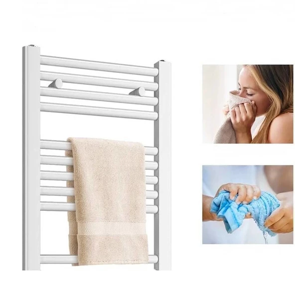 Duffmart Omnia 4/10 Beyaz Düz Havlupan Radyatör - Resim 4