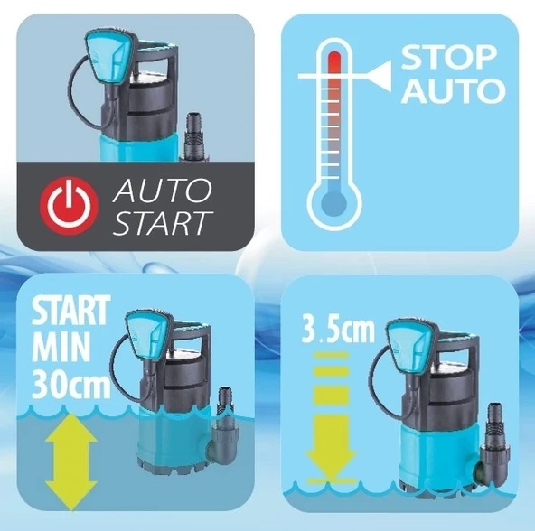 Duffmart FSP550C Temiz Su Dalgıç Pompası - Resim 4