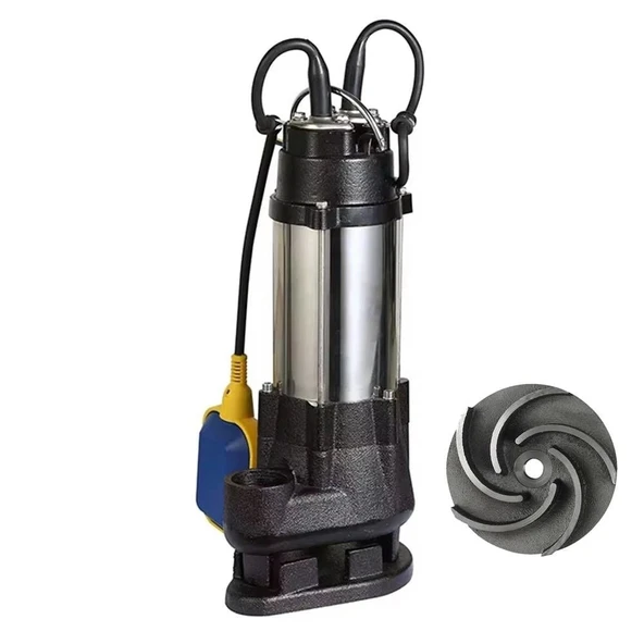 Duffmart V450F-C Pis Su Foseptik Parçalayıcılı Açık Fanlı Dalgıç Pompa - Resim 2