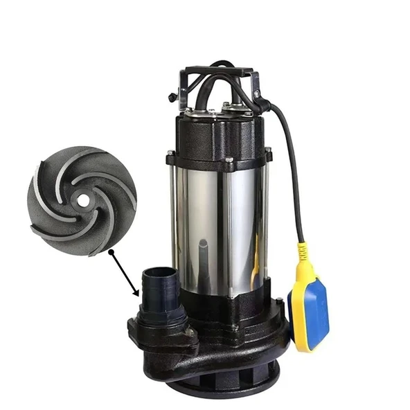 Duffmart V450F-B Pis Su Foseptik Parçalayıcılı Açık Fanlı Dalgıç Pompa - Resim 3