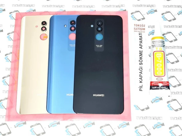 Huawei Mate 20 Lite Arka Pil batarya Kapağı (CAM KAMERA LENSİ)