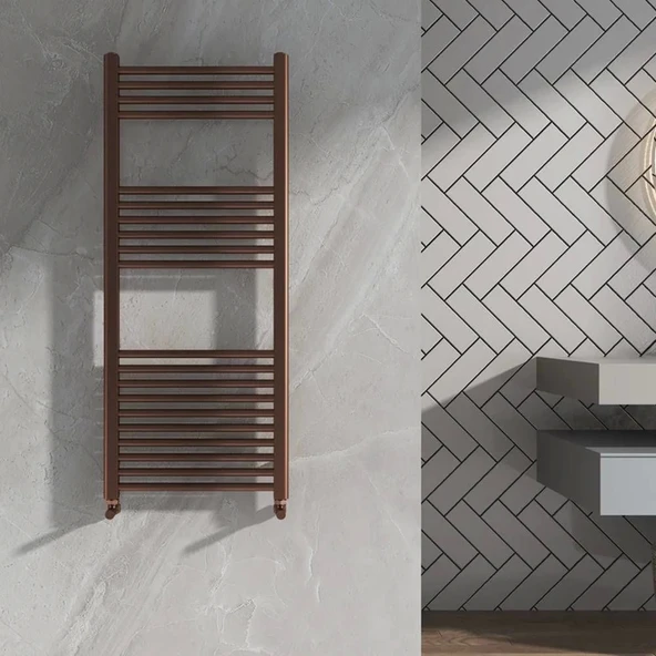 Duffmart Rainbow 6/7 Bronz Düz Havlupan Radyatör - Resim 2