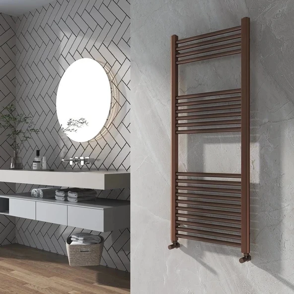 Duffmart Rainbow 4/7 Bronz Düz Havlupan Radyatör ürün görseli