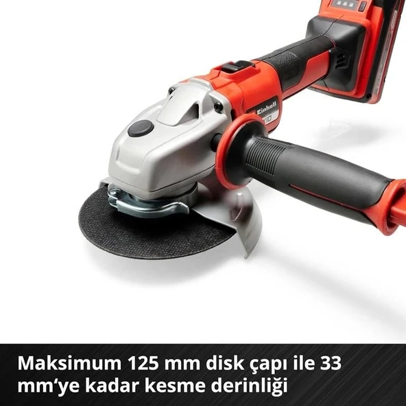 Einhell Axxio Te-Ag 18/125 Li Solo Akülü Avuç Taşlama - Resim 6