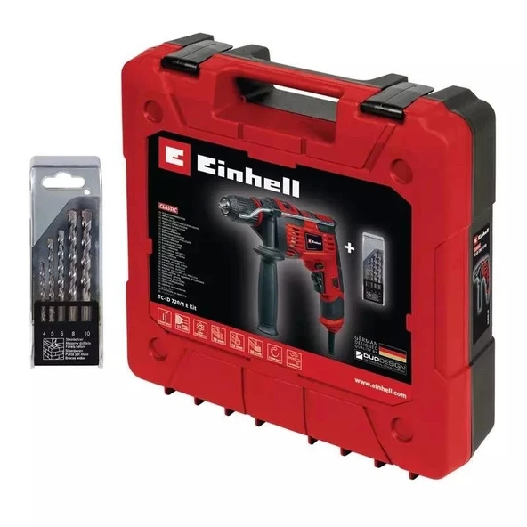 Einhell TC-ID 720/1 E Kit Darbeli Matkap - Resim 4