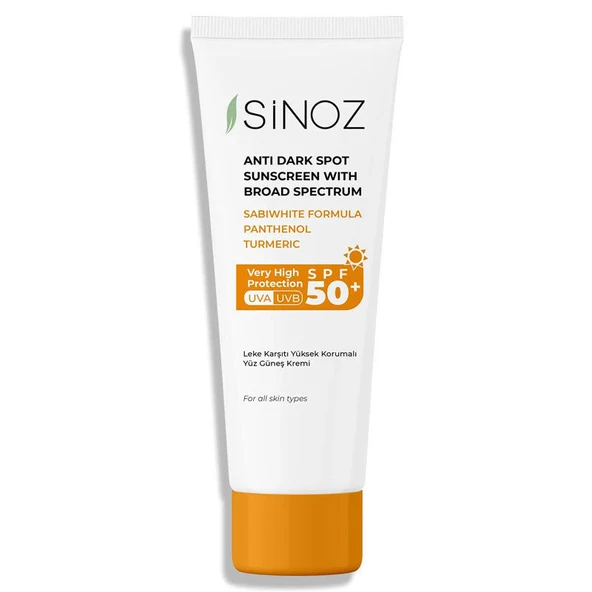 Sinoz Leke Karşıtı Yüz Güneş Koruyucu Krem SPF 50+ 50 Ml