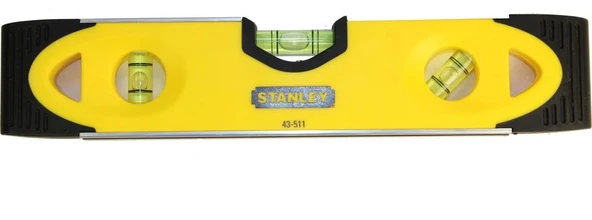 Stanley 0-43-511 25cm Torpedo Manyetik Şoka Dayanıklı Su Terazisi ürün görseli