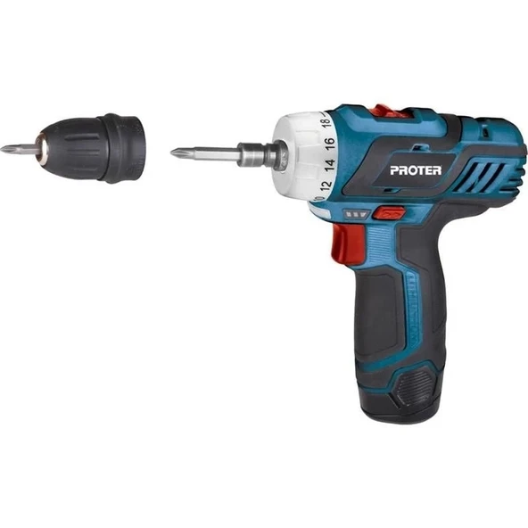 Proter Pst 222 Plus Şarjlı Vidalama Tornavida Matkap ürün görseli