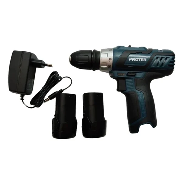 Proter Pst 222 Plus Şarjlı Vidalama Tornavida Matkap - Resim 5