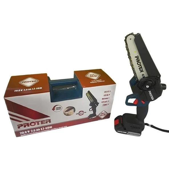 Proter PST 115 ST Şarjlı Kömürsüz Akülü Dal Budama Testeresi 20V 2.0Ah - Resim 3