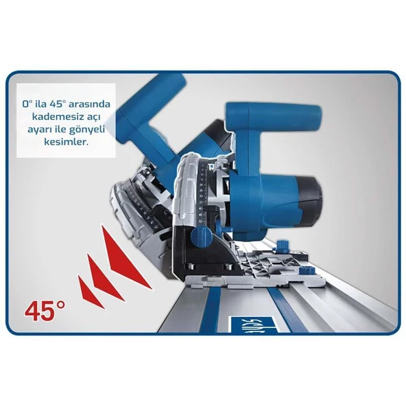 Scheppach PL55 160 MM Dalma Tip Daire Testere + Kılavuz Rayı - 6