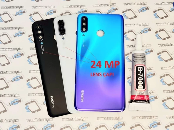 Huawei P30 Lite Arka Pil Batarya Kapağı ( Kamera Lensli 24 MP )