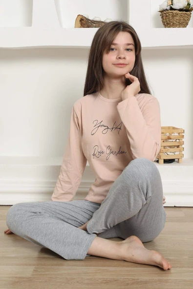 Kız Çocuk Penye Pijama Takım 20425 - 6