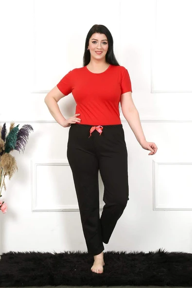 Kadın Pamuklu Büyük Beden Alt Pijama 27478 - 7