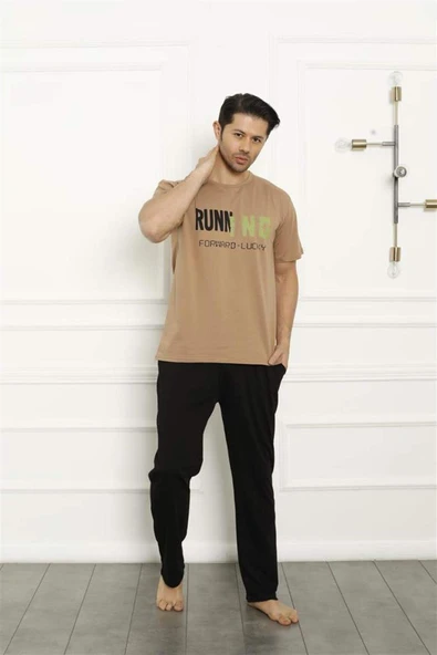Baba Oğul Bej Aile Pijama Takım Ayrı Ayrı Satılır 50102 - 10