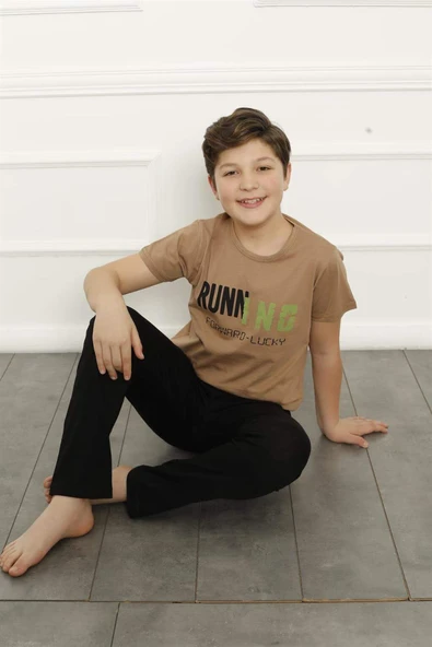 Baba Oğul Bej Aile Pijama Takım Ayrı Ayrı Satılır 50102 - 11