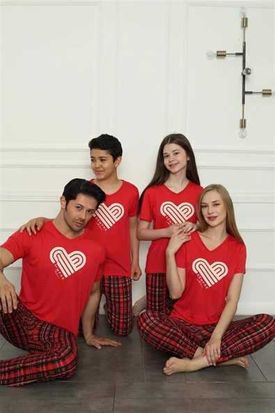 Aile Penye Pijama Takım (anne - kız ) 50114 Ayrı Ayrı Satılır . Fiyatları Farklıdır