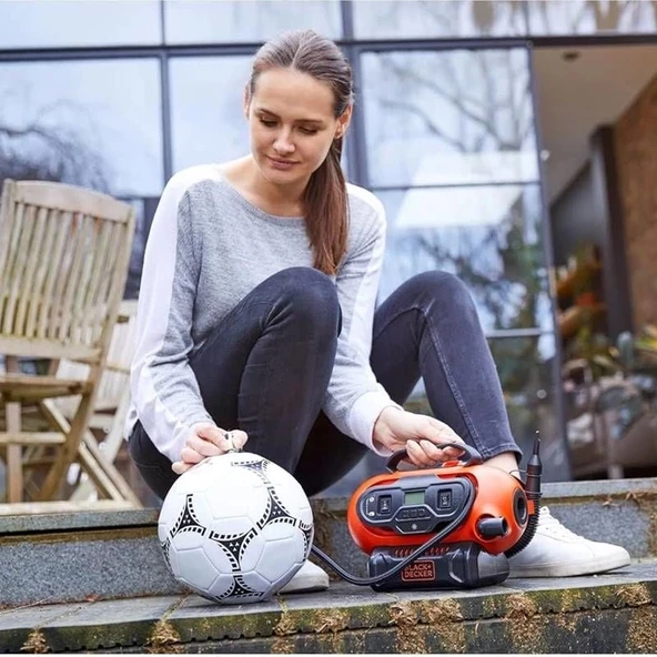 Black & Decker BDCINF18N-QS 12Volt/220Volt/18Volt Li-Ion 160PSI Şarjlı Hava Kompresörü - Resim 7