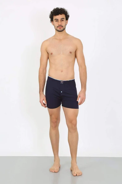 Erkek Penye Boxer Lacivert 40091 - 3