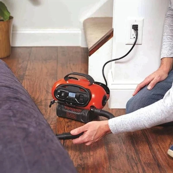 Black & Decker BDCINF18N-QS 12Volt/220Volt/18Volt Li-Ion 160PSI Şarjlı Hava Kompresörü - Resim 4