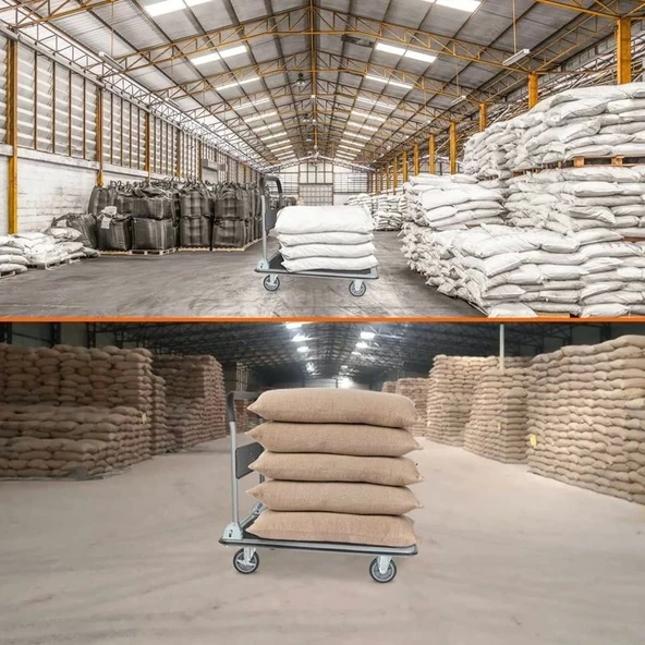 Duffmart PR2190 Pro Katlanır Platform 4 Tekerlekli Paket Taşıma Arabası 150 Kg - Resim 6