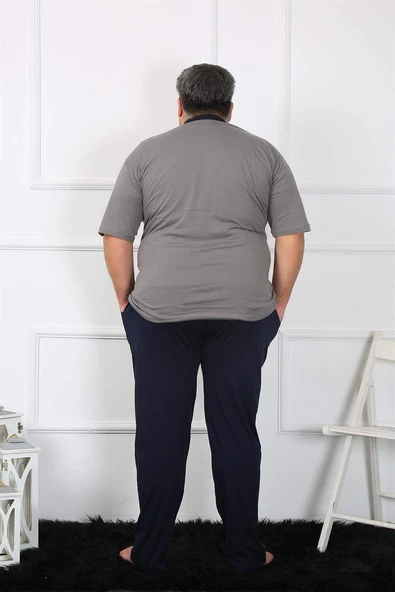 Büyük Beden Erkek Penye Pijama Takım 65011 - 4