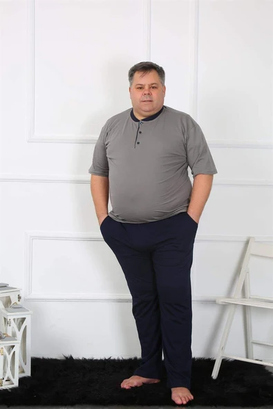 Büyük Beden Erkek Penye Pijama Takım 65011 - 6