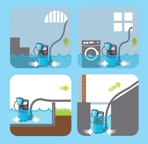 Duffmart FSP900C Temiz Su Dalgıç Pompası - Resim 2