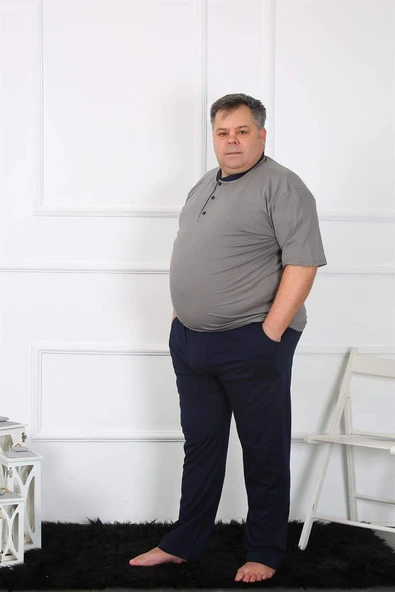 Büyük Beden Erkek Penye Pijama Takım 65011 - 5