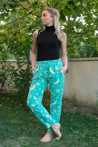 Kadın Welsoft Polar Tek Alt Pijama 210057