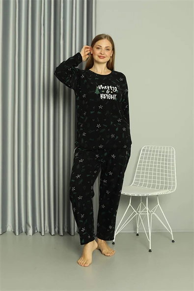 Welsoft Polar Kadın Büyük Beden Pijama Takımı 808043