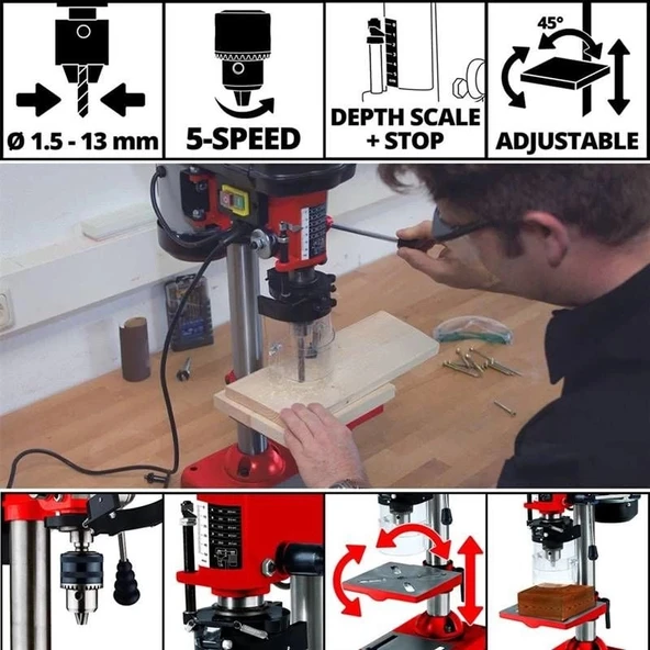 Einhell TC-BD 350 Sütunlu Matkap - Resim 7