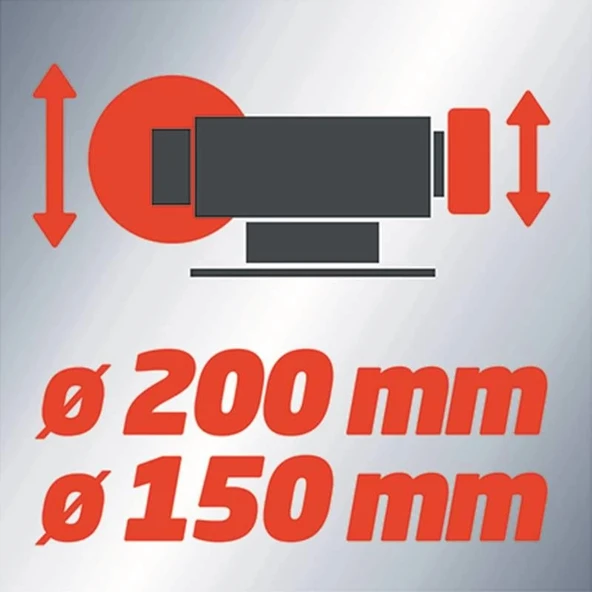 Einhell TC-WD 150/200 Islak Kuru Bileme Taş Motoru - Resim 7
