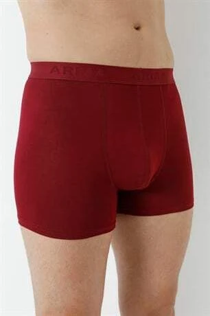 Erkek Bordo Bambu Boxer 3'lü Paket - 7